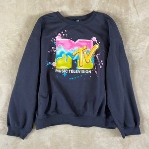 MTV sweatshirt long sleeve winter ladies Xl tie dye
